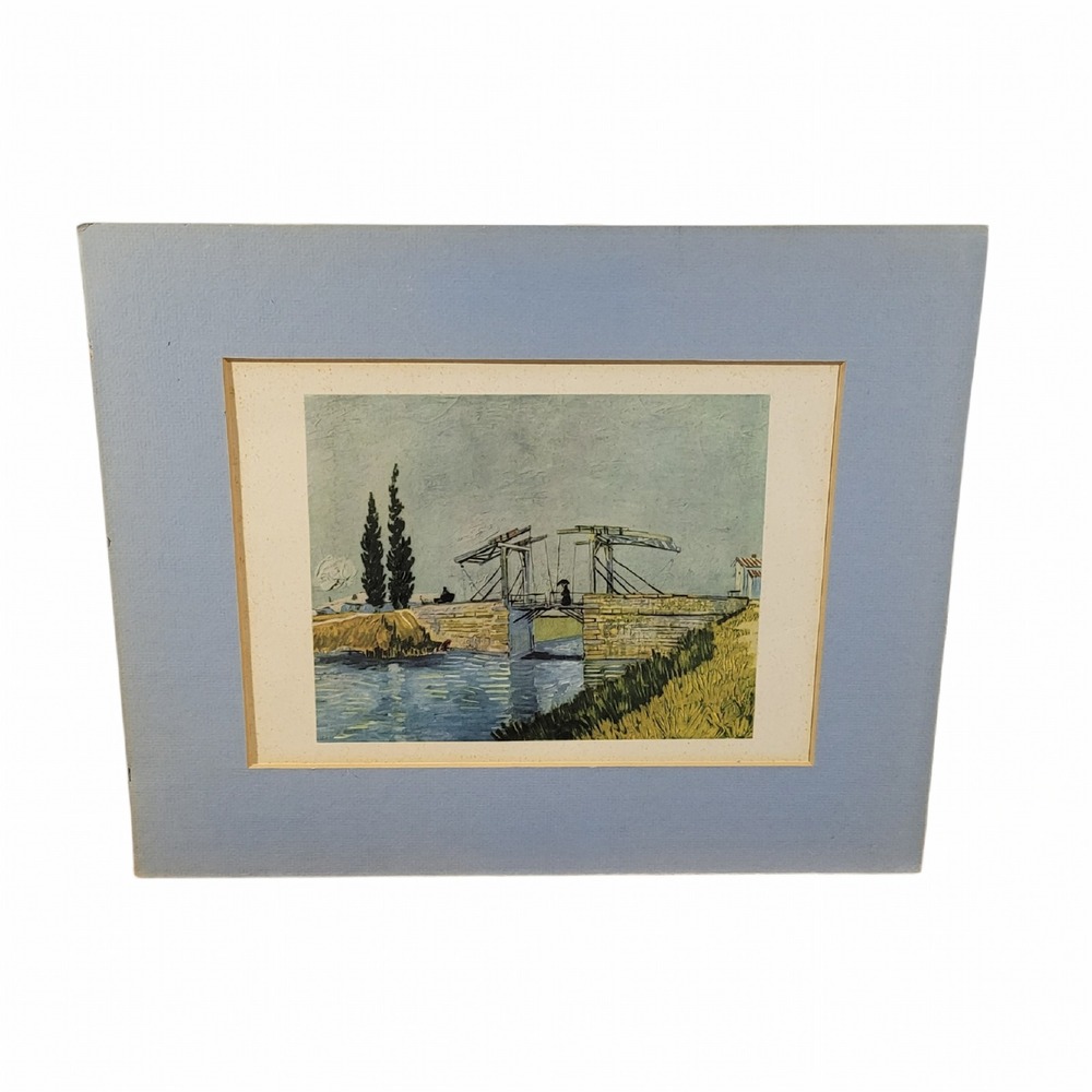 Vintage Vincent Vanβ Gogh Le Pont de l'Anglois 1888 Print Fernand Hazan France